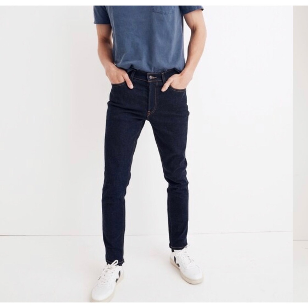 Madewell Mens Slim Fit Jeans Dark Indigo Wash 35x32